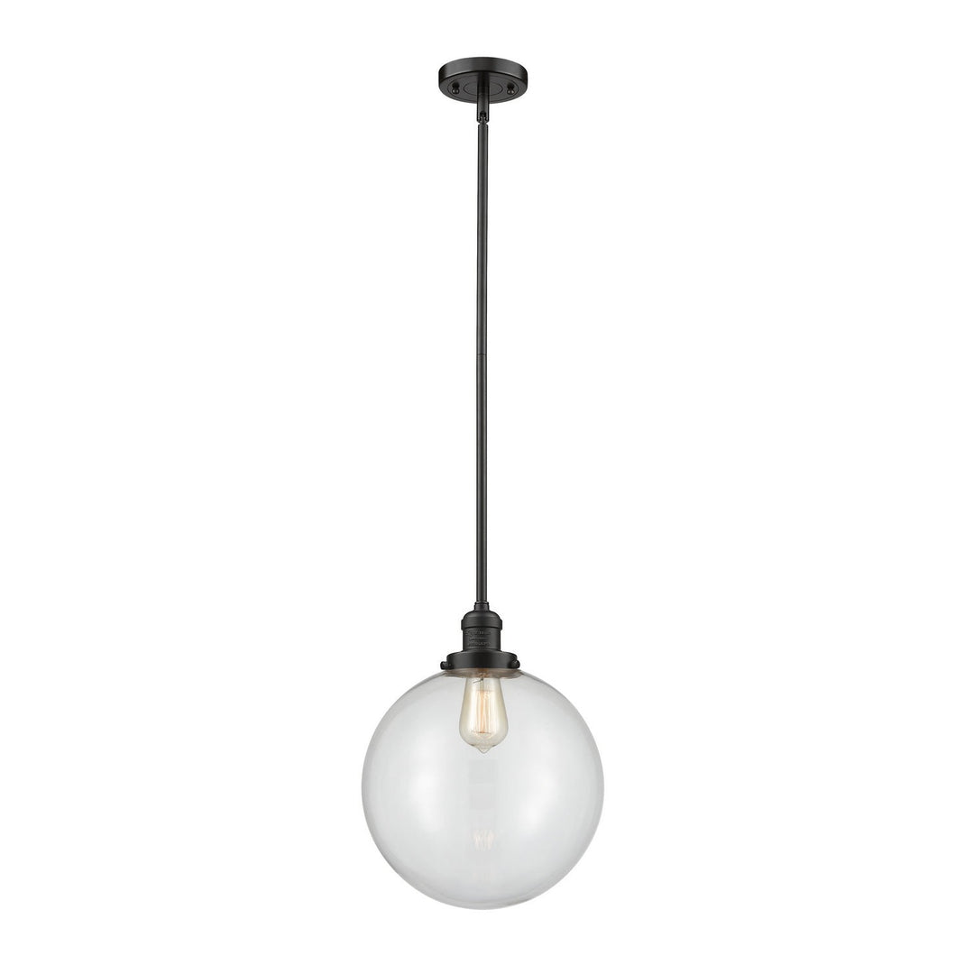 Innovations Franklin Restoration 201S-OB-G202-12 Pendant Light - Oil Rubbed Bronze