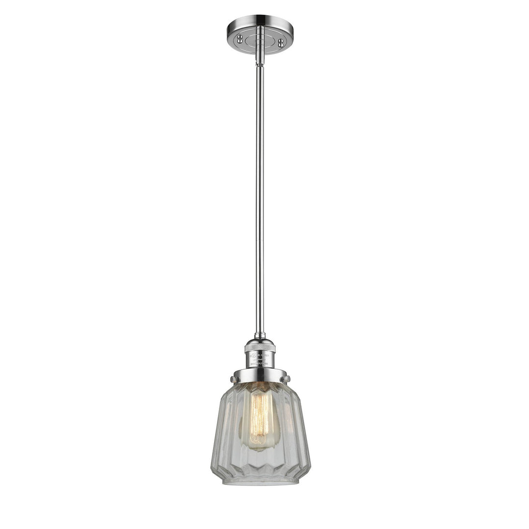 Innovations Franklin Restoration 201S-PC-G142 Pendant Light - Polished Chrome