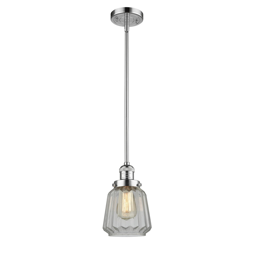 Innovations Franklin Restoration 201S-PC-G142-LED Pendant Light - Polished Chrome