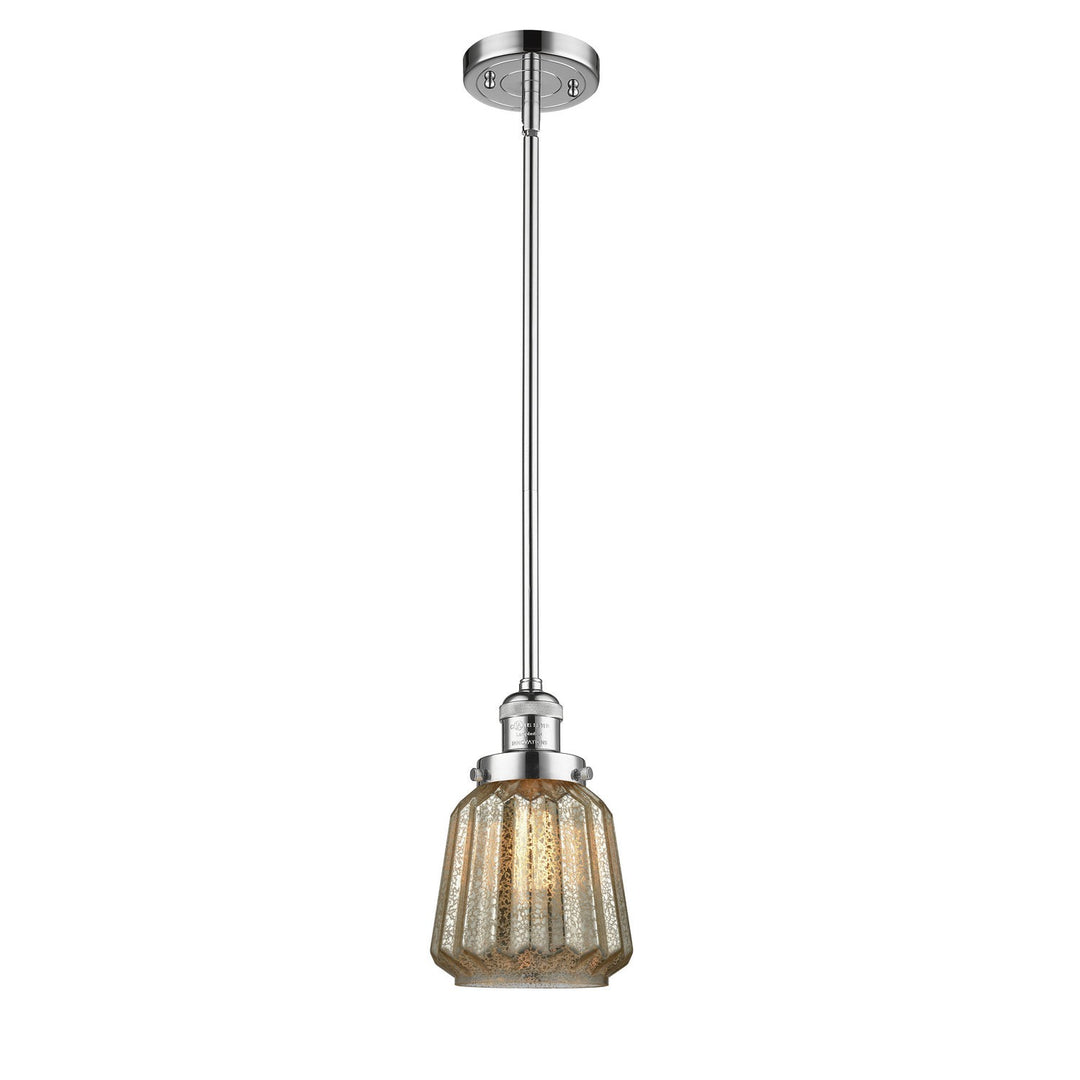 Innovations Franklin Restoration 201S-PC-G146 Pendant Light - Polished Chrome