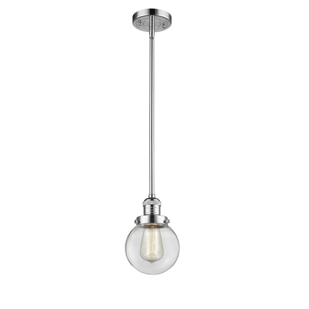 Innovations Franklin Restoration 201S-PC-G202-6 Pendant Light - Polished Chrome