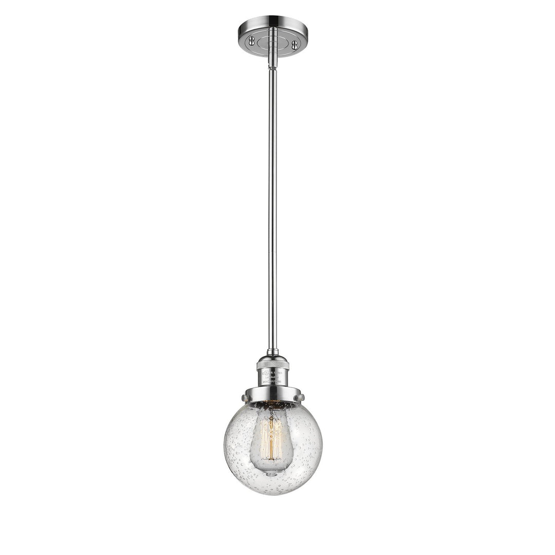 Innovations Franklin Restoration 201S-PC-G204-6 Pendant Light - Polished Chrome