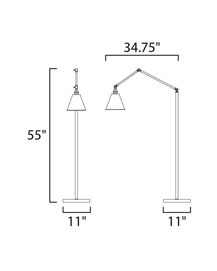 Maxim Lighting 12228BK  Library Lamp Black