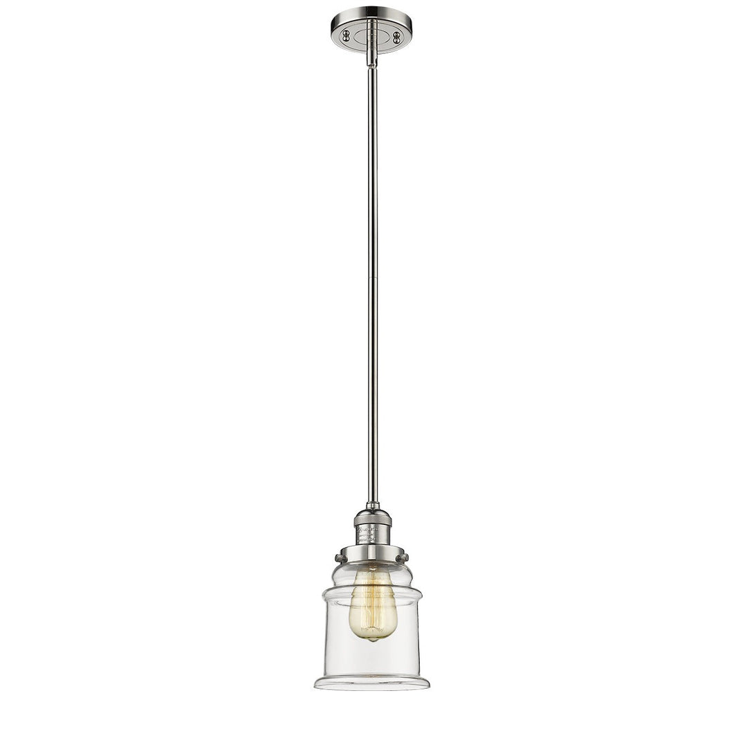 Innovations Franklin Restoration 201S-PN-G182-LED Pendant Light - Polished Nickel