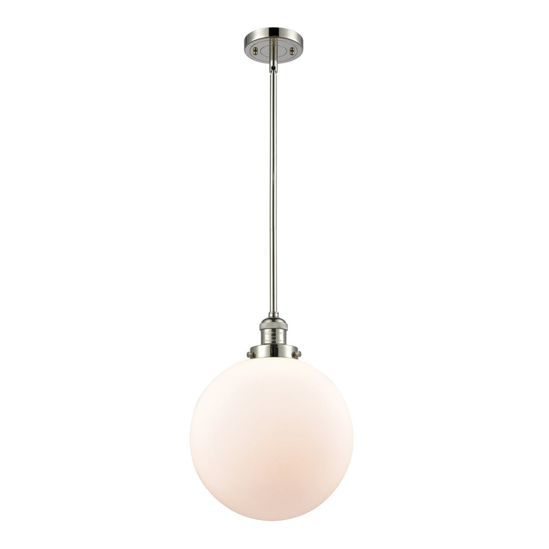 Innovations Franklin Restoration 201S-PN-G201-12 Pendant Light - Polished Nickel