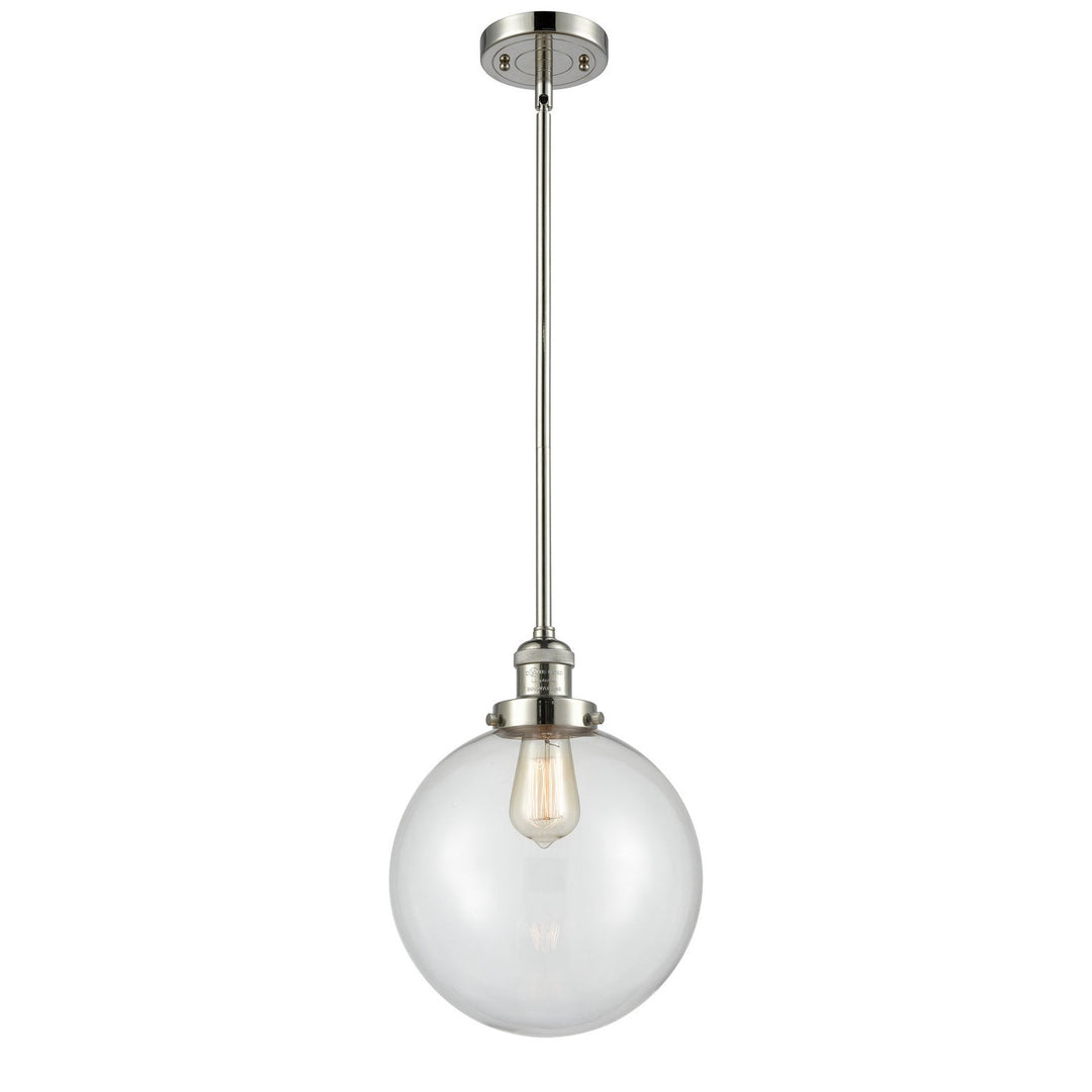 Innovations Franklin Restoration 201S-PN-G202-10-LED Pendant Light - Polished Nickel