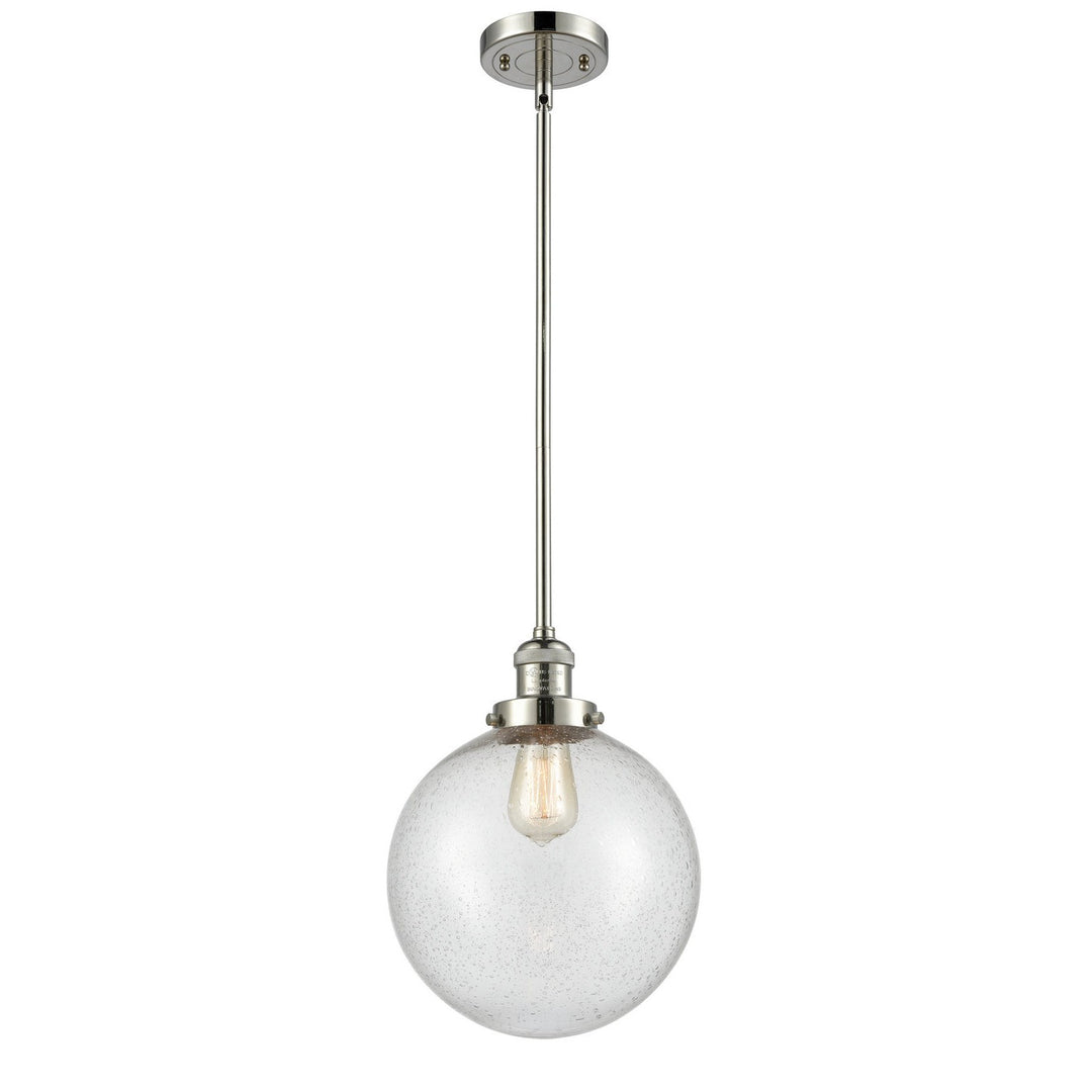 Innovations Franklin Restoration 201S-PN-G204-10 Pendant Light - Polished Nickel