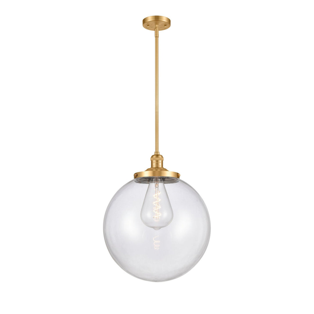 Innovations Franklin Restoration 201S-SG-G202-14-LED Pendant Light - Satin Gold