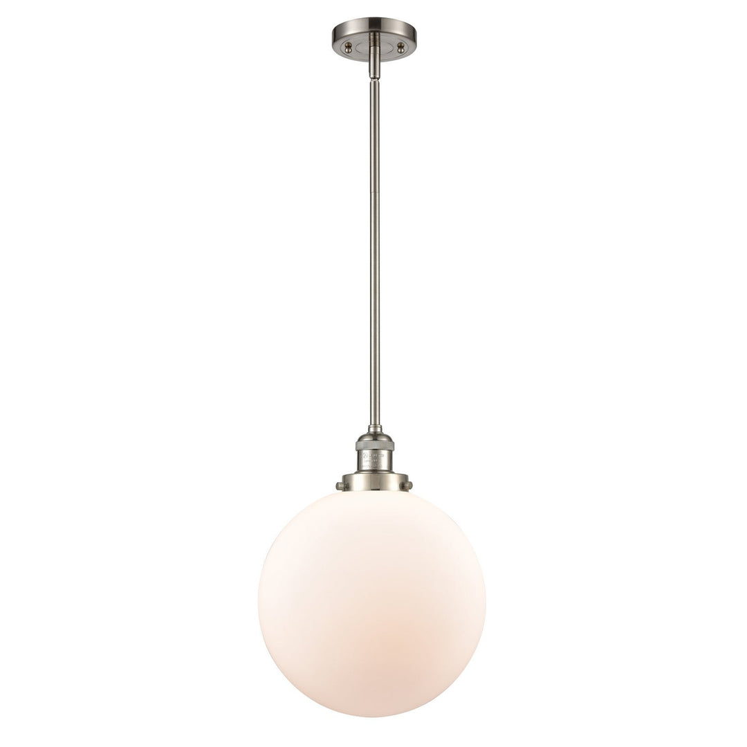 Innovations Franklin Restoration 201S-SN-G201-12-LED Pendant Light - Brushed Satin Nickel