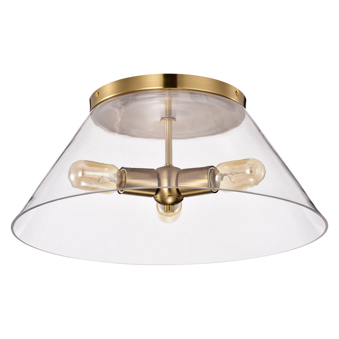 Nuvo Dover 60-7422 Ceiling Light - Vintage Brass