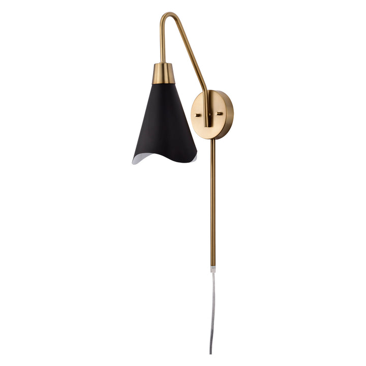 Nuvo Tango 60-7467 Wall Light - Matte Black / Burnished Brass