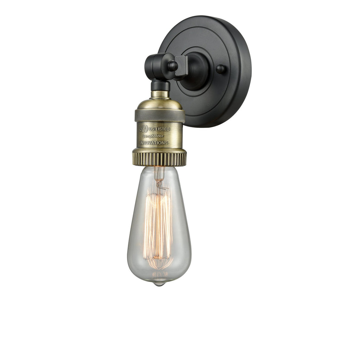 Innovations Franklin Restoration 202ADA-BAB Wall Sconce Light - Black Antique Brass
