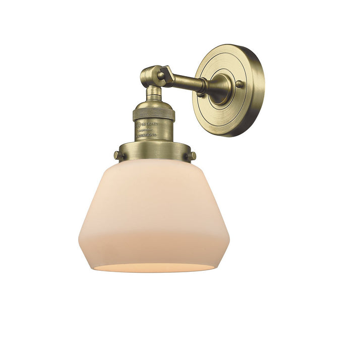 Innovations Franklin Restoration 203-AB-G171-LED Wall Sconce Light - Antique Brass