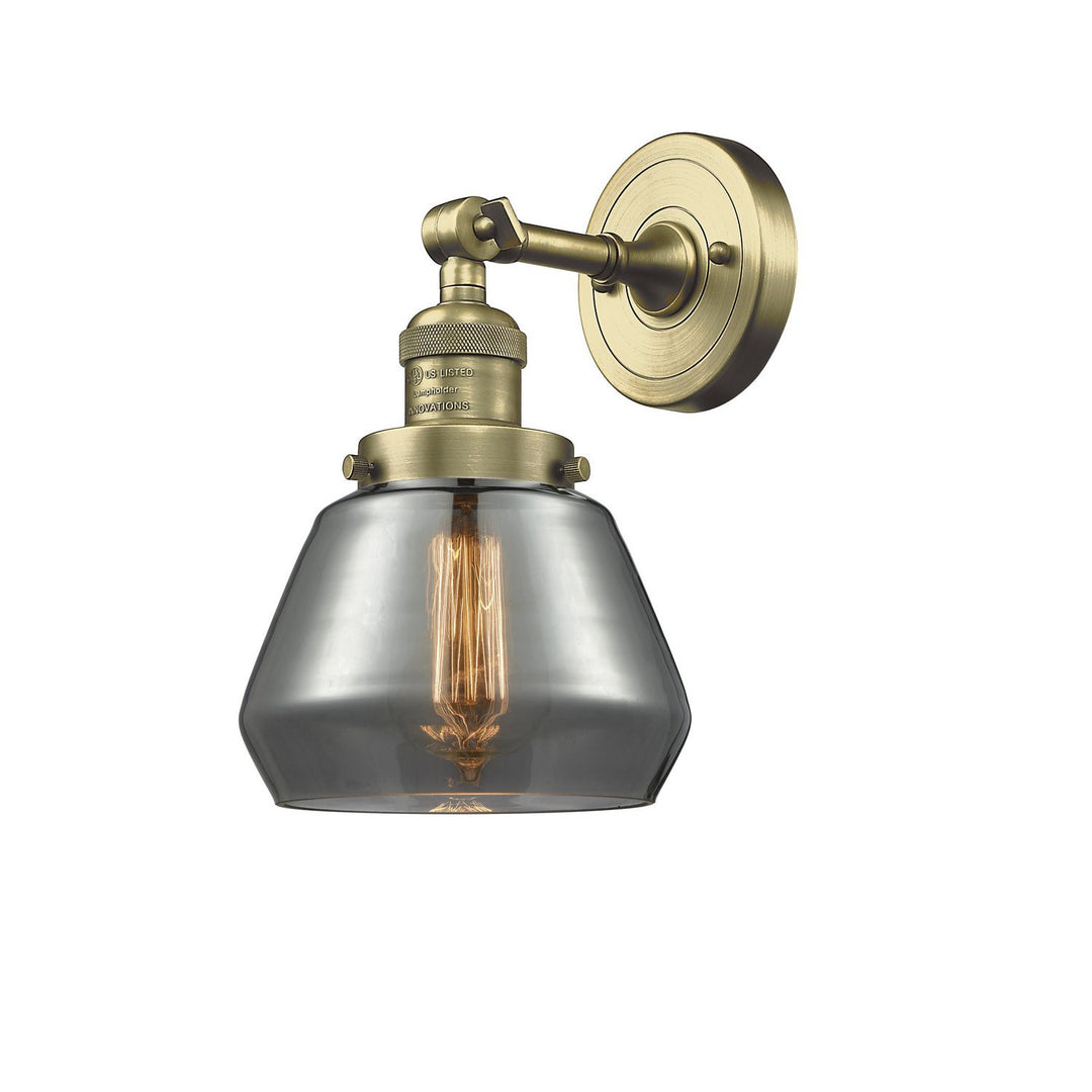 Innovations Franklin Restoration 203-AB-G173-LED Wall Sconce Light - Antique Brass