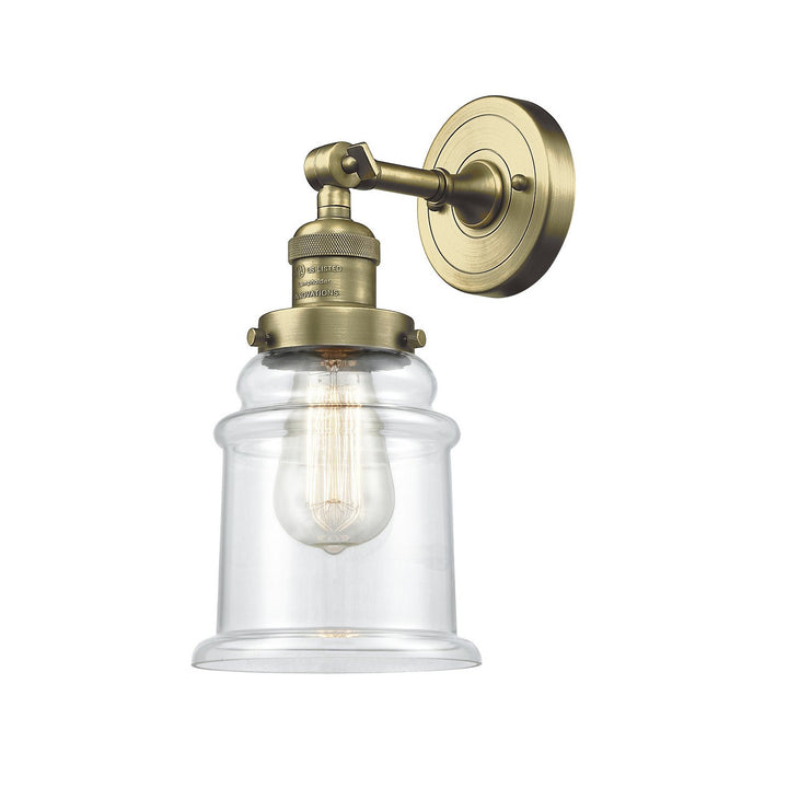 Innovations Franklin Restoration 203-AB-G182-LED Wall Sconce Light - Antique Brass