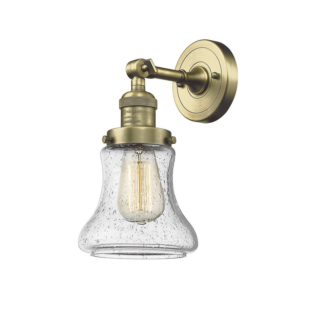 Innovations Franklin Restoration 203-AB-G194-LED Wall Sconce Light - Antique Brass