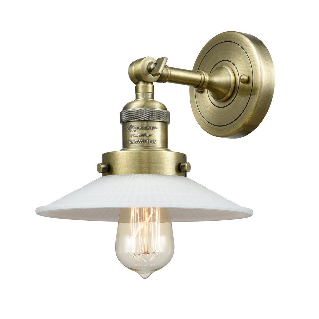 Innovations Franklin Restoration 203-AB-G1-LED Wall Sconce Light - Antique Brass