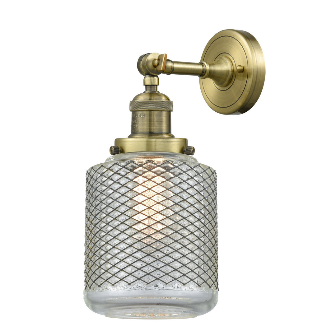 Innovations Franklin Restoration 203-AB-G262-LED Wall Sconce Light - Antique Brass