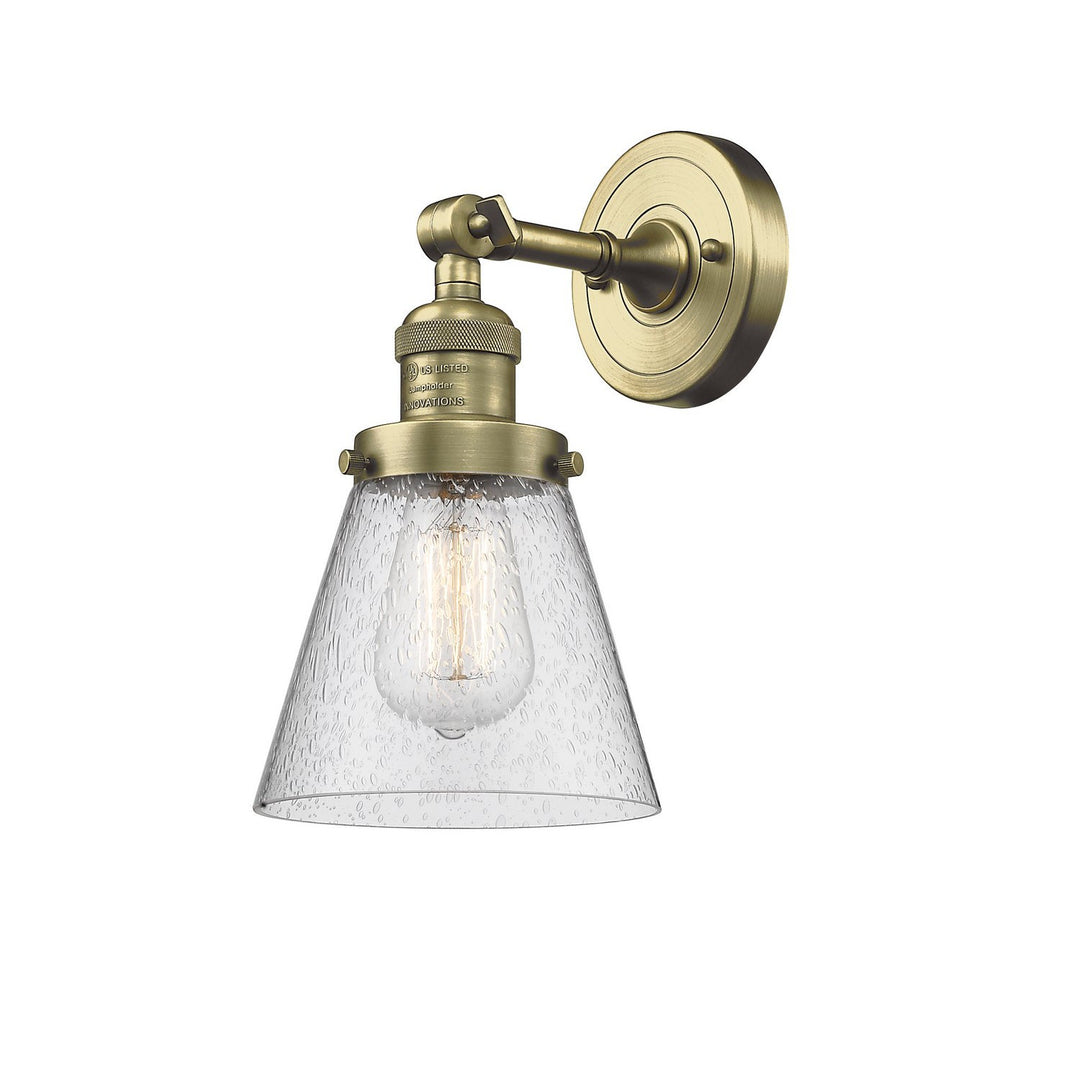 Innovations Franklin Restoration 203-AB-G64-LED Wall Sconce Light - Antique Brass