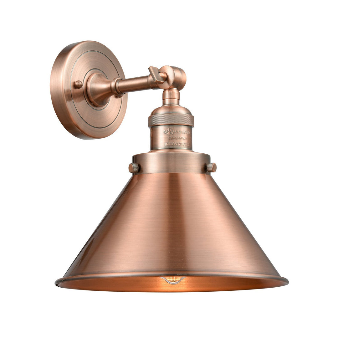 Innovations Franklin Restoration 203-AC-M10-AC-LED Wall Sconce Light - Antique Copper