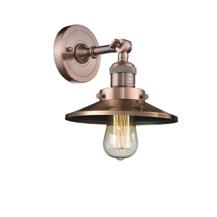 Innovations Franklin Restoration 203-AC-M3-LED Wall Sconce Light - Antique Copper