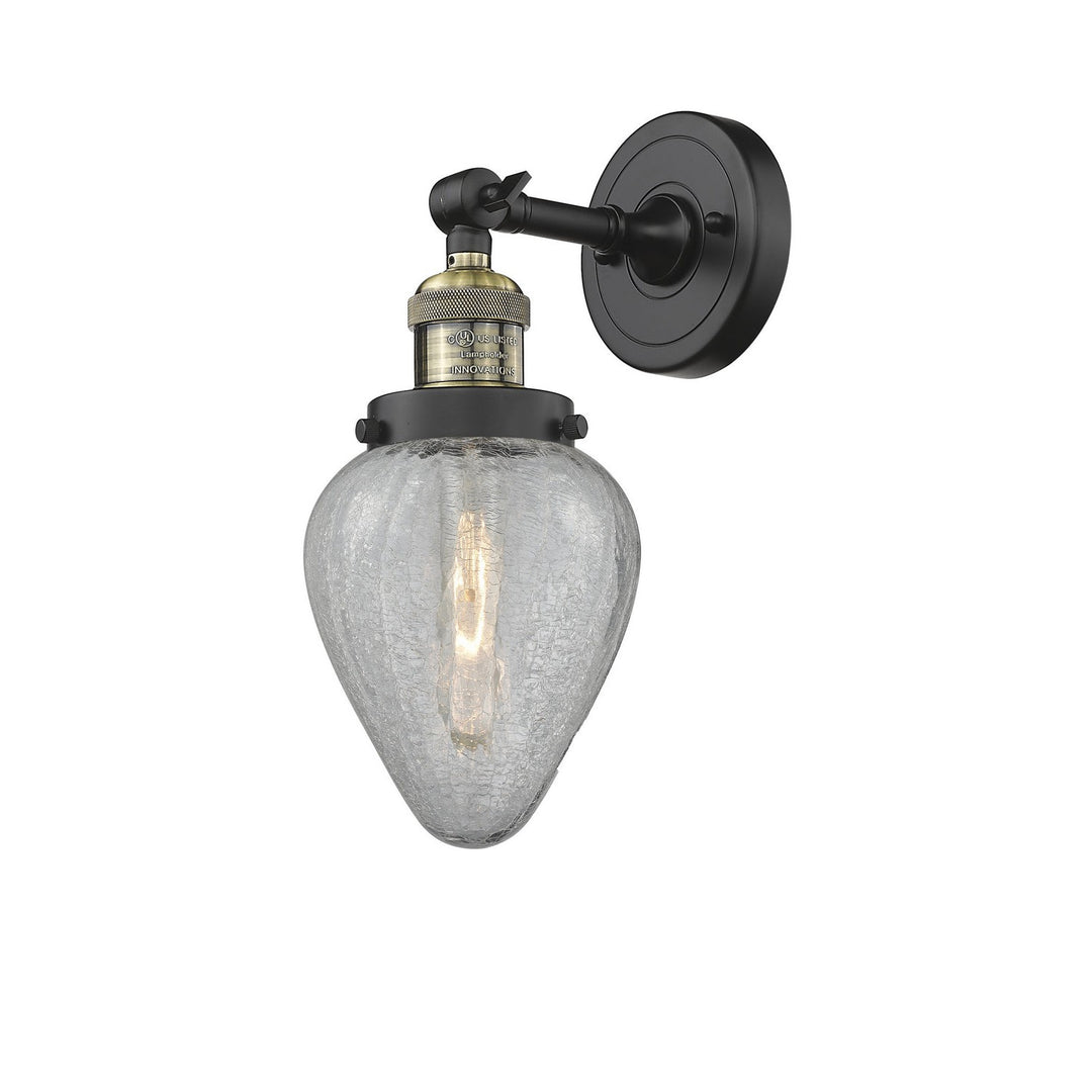 Innovations Franklin Restoration 203-BAB-G165-LED Wall Sconce Light - Black Antique Brass