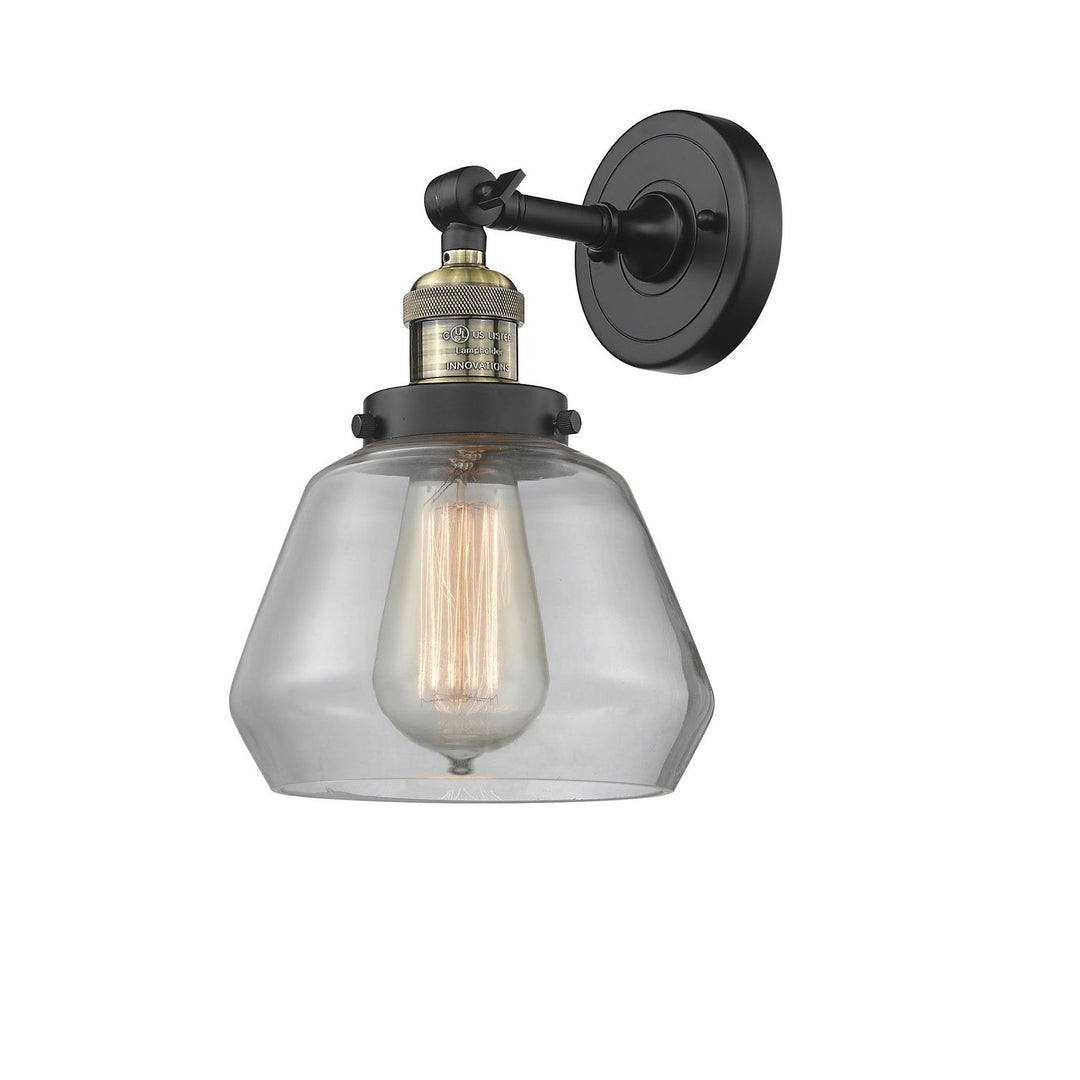 Innovations Franklin Restoration 203-BAB-G172 Wall Sconce Light - Black Antique Brass