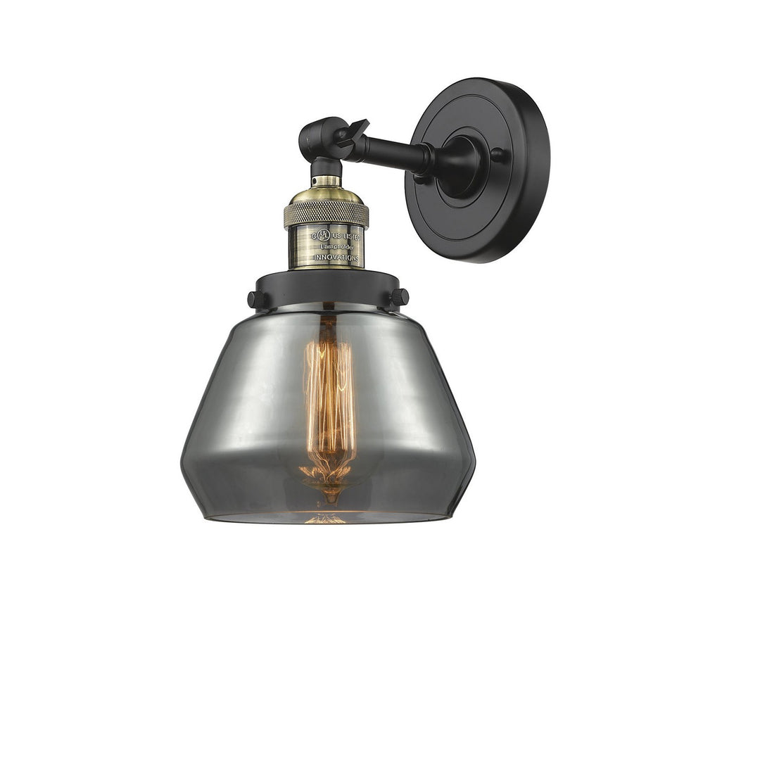 Innovations Franklin Restoration 203-BAB-G173-LED Wall Sconce Light - Black Antique Brass