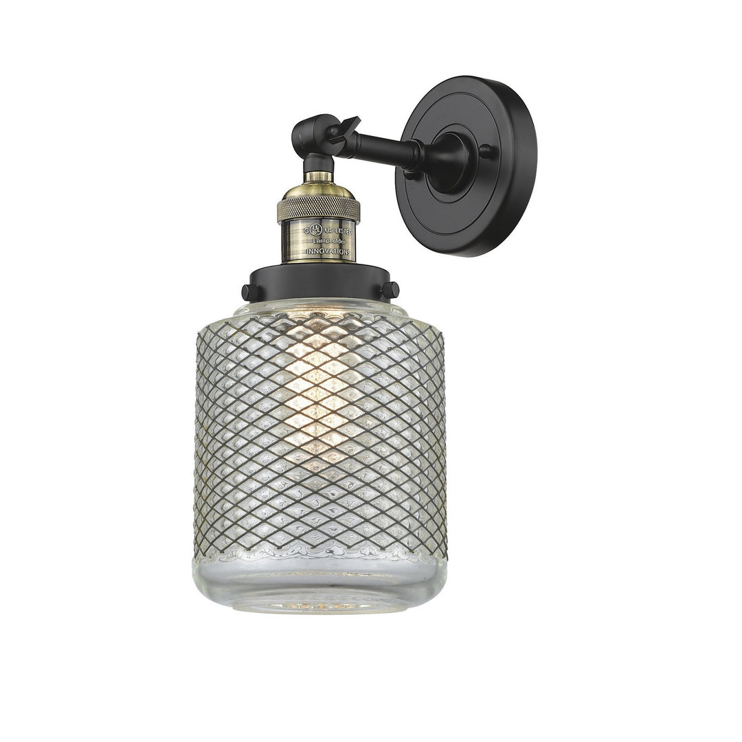 Innovations Franklin Restoration 203-BAB-G262-LED Wall Sconce Light - Black Antique Brass