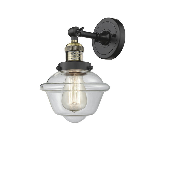 Innovations Franklin Restoration 203-BAB-G532 Wall Sconce Light - Black Antique Brass