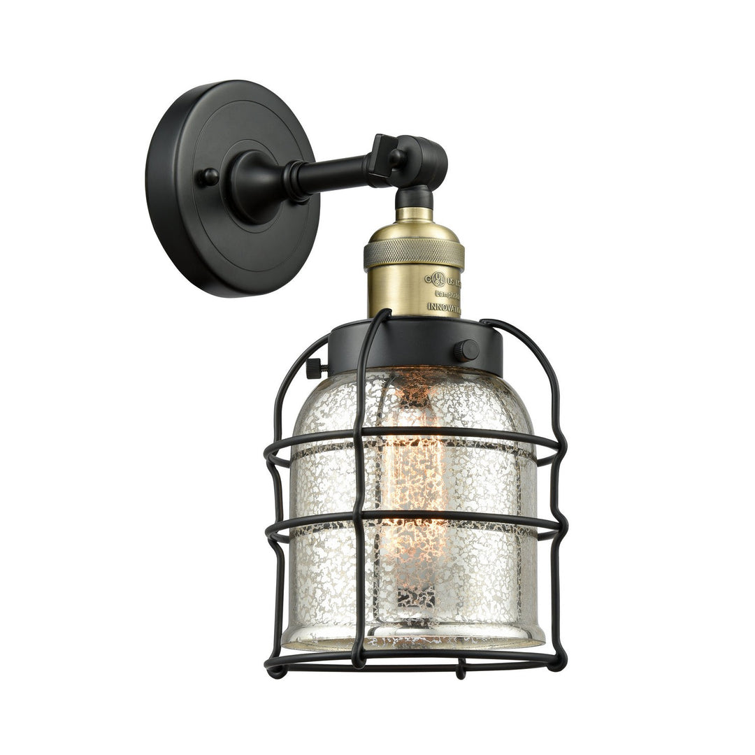 Innovations Franklin Restoration 203-BAB-G58-CE-LED Wall Sconce Light - Black Antique Brass