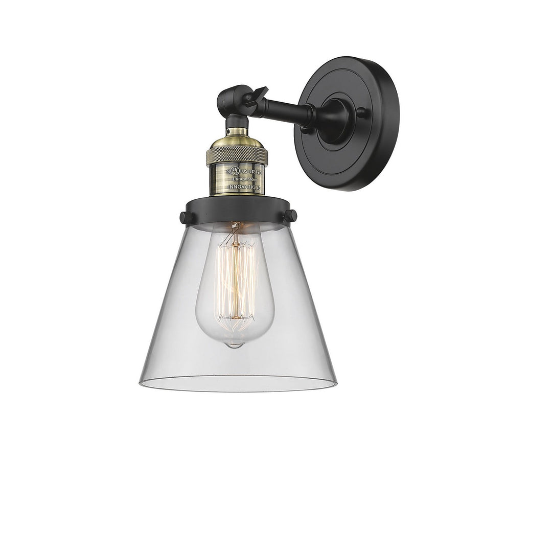 Innovations Franklin Restoration 203-BAB-G62 Wall Sconce Light - Black Antique Brass