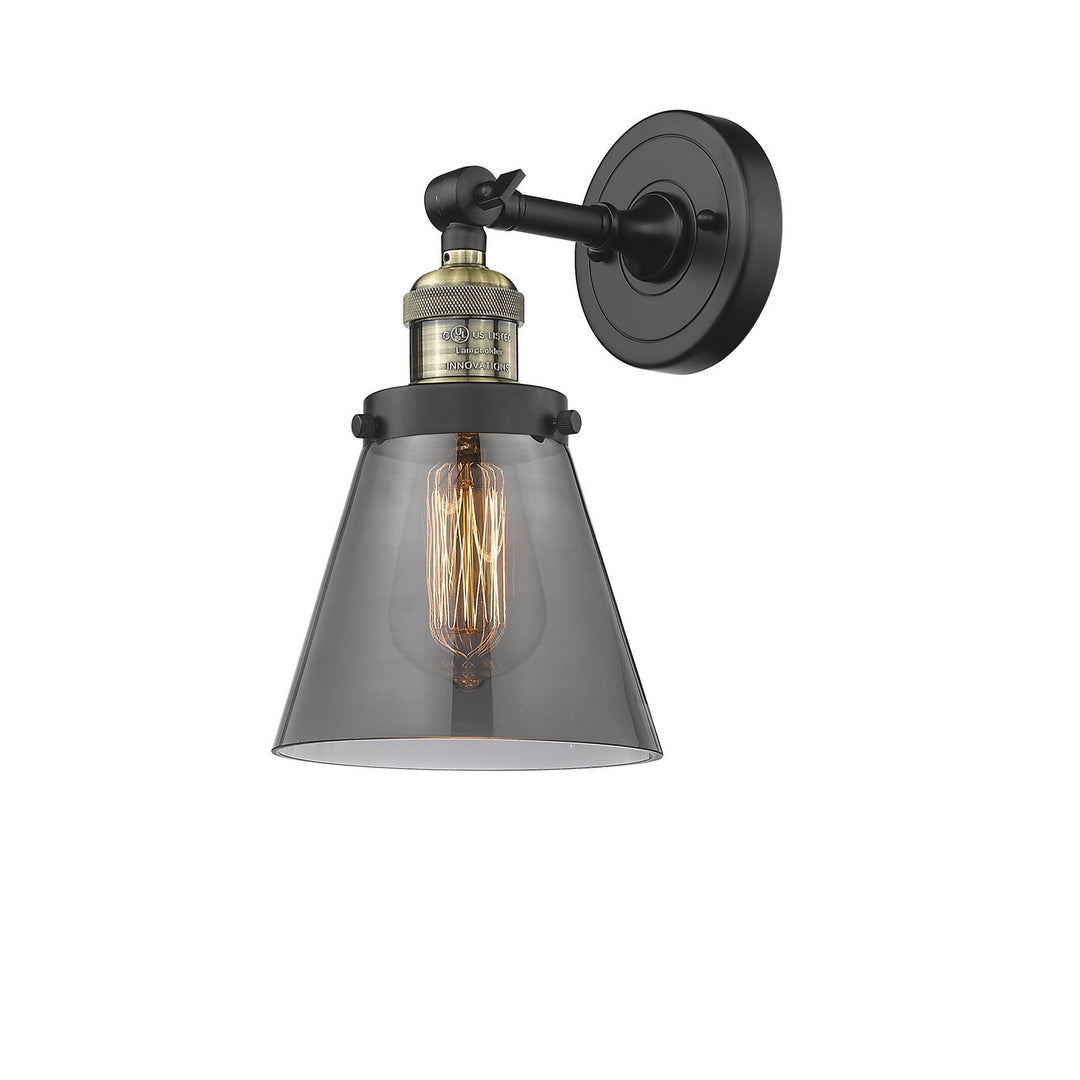 Innovations Franklin Restoration 203-BAB-G63 Wall Sconce Light - Black Antique Brass