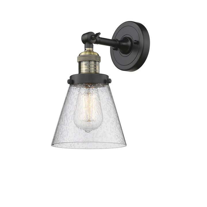 Innovations Franklin Restoration 203-BAB-G64-LED Wall Sconce Light - Black Antique Brass