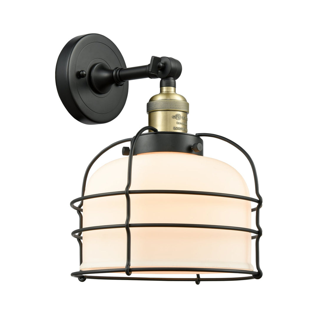 Innovations Franklin Restoration 203-BAB-G71-CE-LED Wall Sconce Light - Black Antique Brass