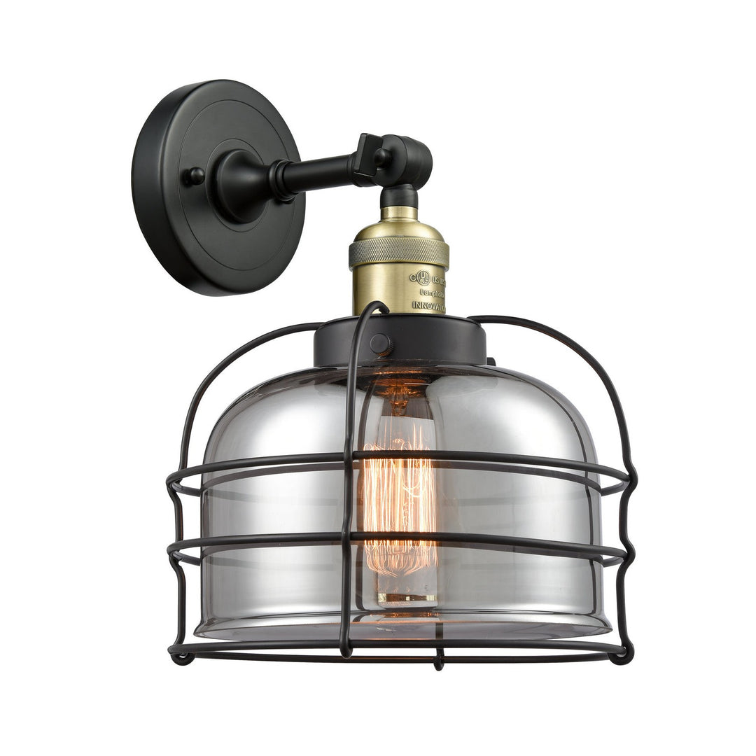 Innovations Franklin Restoration 203-BAB-G73-CE-LED Wall Sconce Light - Black Antique Brass