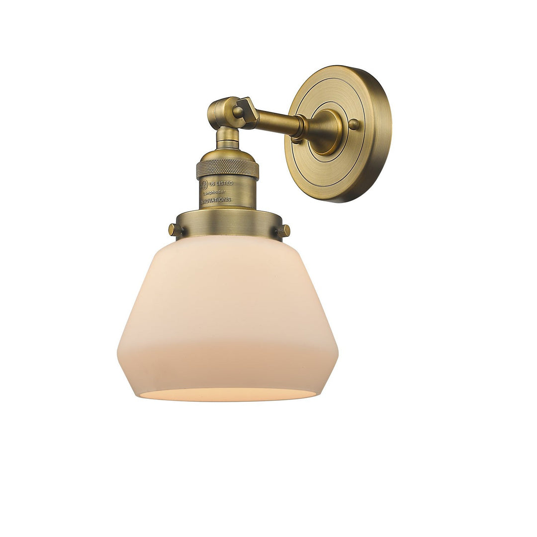 Innovations Franklin Restoration 203-BB-G171-LED Wall Sconce Light - Brushed Brass