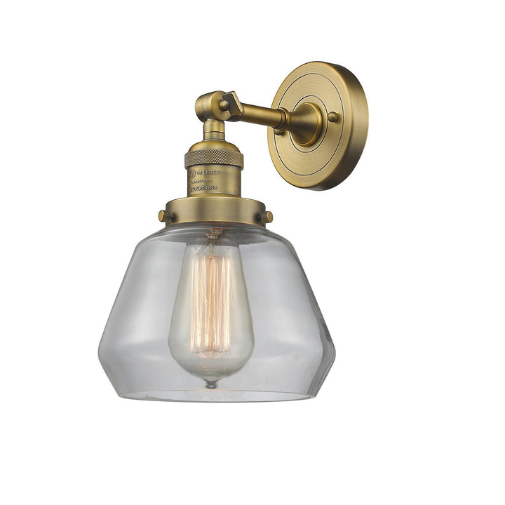 Innovations Franklin Restoration 203-BB-G172-LED Wall Sconce Light - Brushed Brass