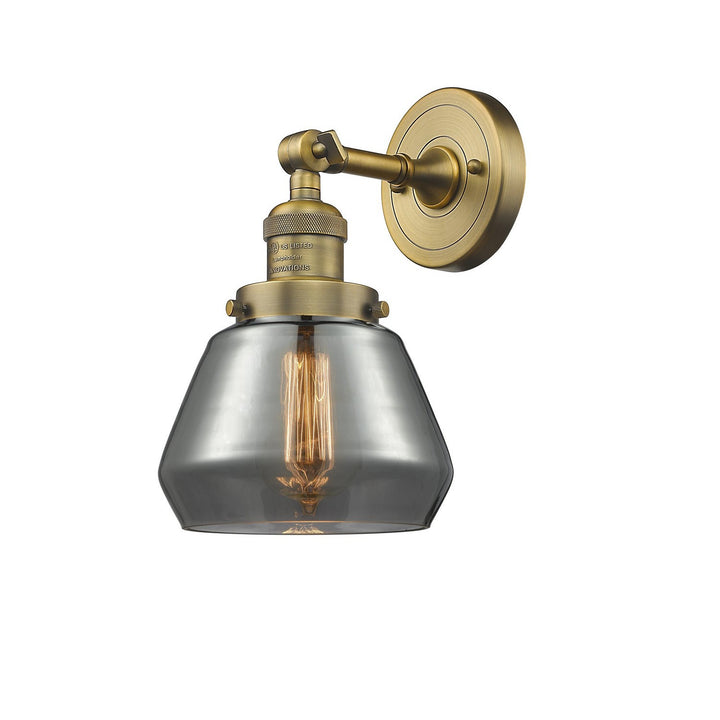 Innovations Franklin Restoration 203-BB-G173-LED Wall Sconce Light - Brushed Brass
