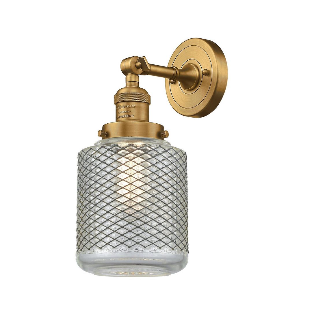 Innovations Franklin Restoration 203-BB-G262-LED Wall Sconce Light - Brushed Brass