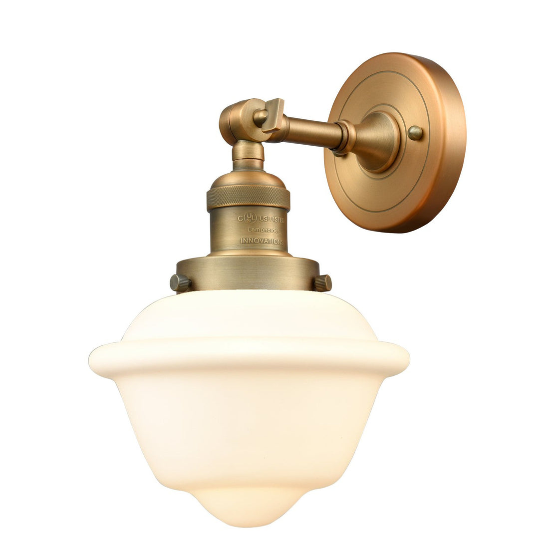 Innovations Franklin Restoration 203-BB-G531-LED Wall Sconce Light - Brushed Brass