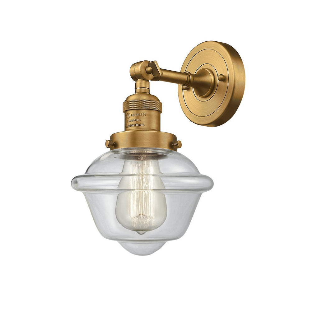 Innovations Franklin Restoration 203-BB-G532-LED Wall Sconce Light - Brushed Brass