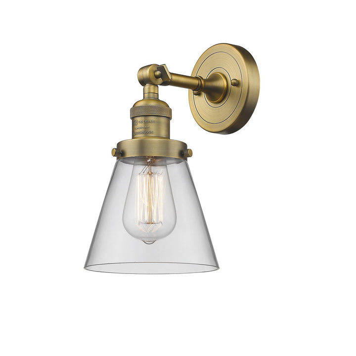 Innovations Franklin Restoration 203-BB-G62-LED Wall Sconce Light - Brushed Brass