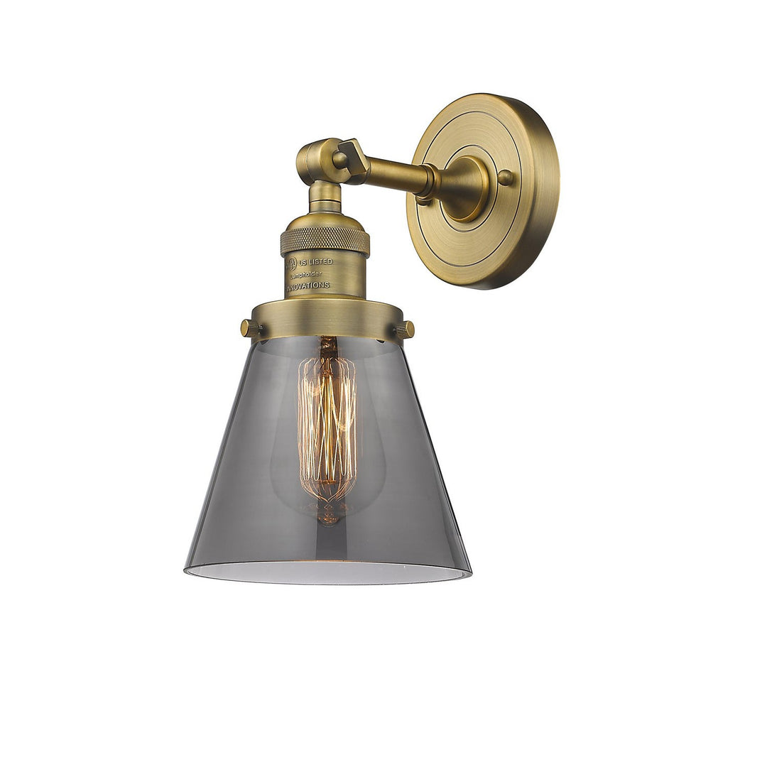 Innovations Franklin Restoration 203-BB-G63-LED Wall Sconce Light - Brushed Brass