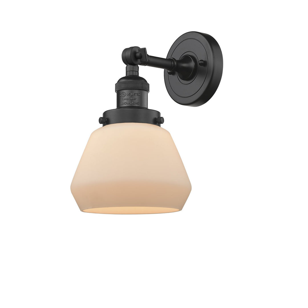 Innovations Franklin Restoration 203-BK-G171-LED Wall Sconce Light - Matte Black