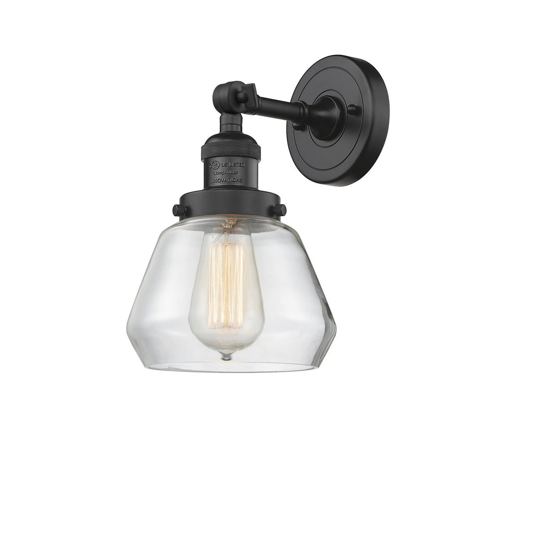 Innovations Franklin Restoration 203-BK-G172-LED Wall Sconce Light - Matte Black