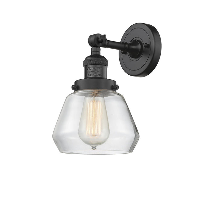 Innovations Franklin Restoration 203-BK-G172-LED Wall Sconce Light - Matte Black