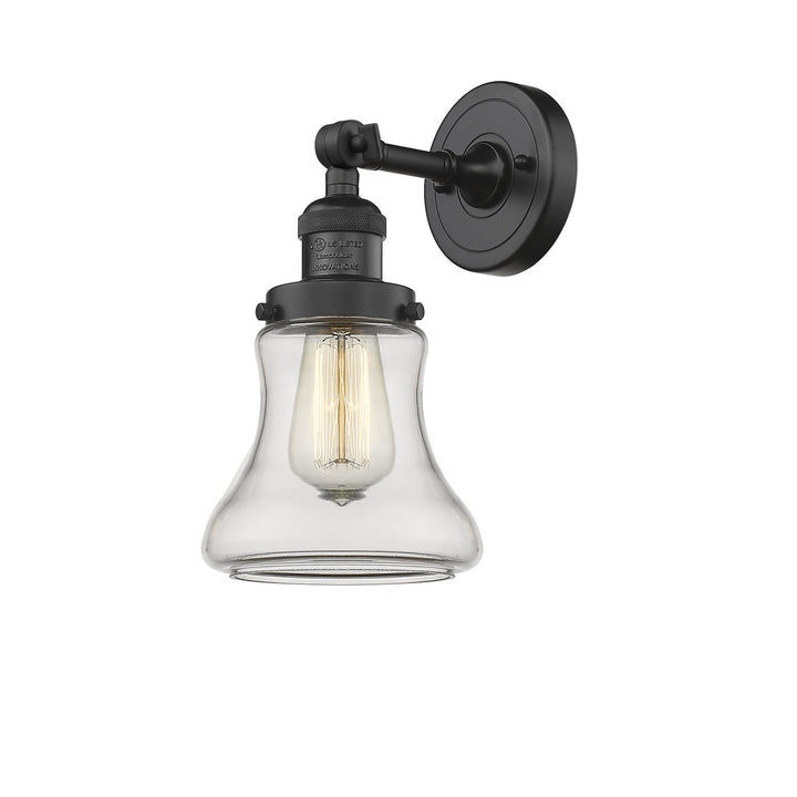 Innovations Franklin Restoration 203-BK-G192 Wall Sconce Light - Matte Black