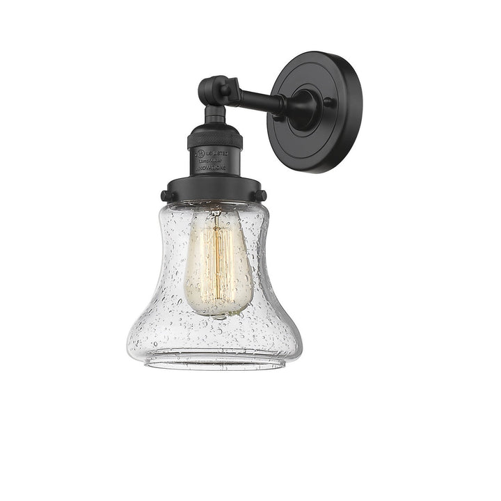 Innovations Franklin Restoration 203-BK-G194 Wall Sconce Light - Matte Black