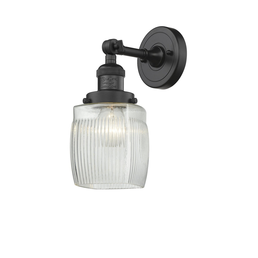 Innovations Franklin Restoration 203-BK-G302 Wall Sconce Light - Matte Black